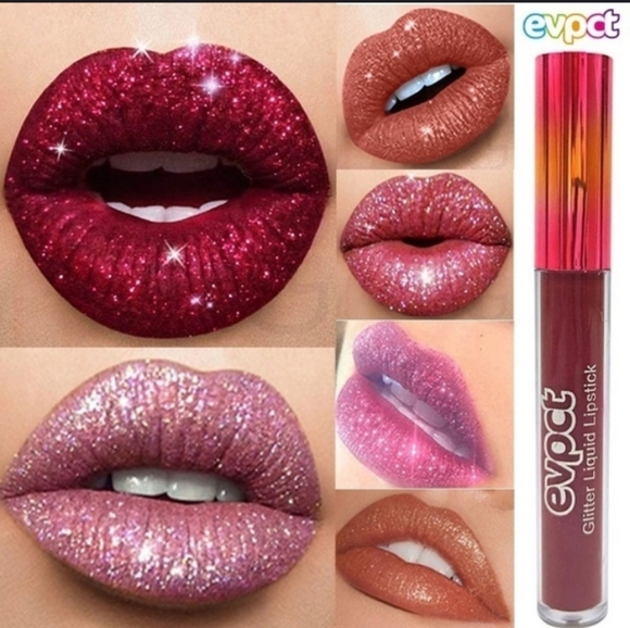 Women's Metallic liquid lipstick lip gloss glitter - Picture 2 of 10
